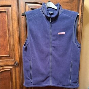Like New! Vineyard Vines Navy Fleece Vest